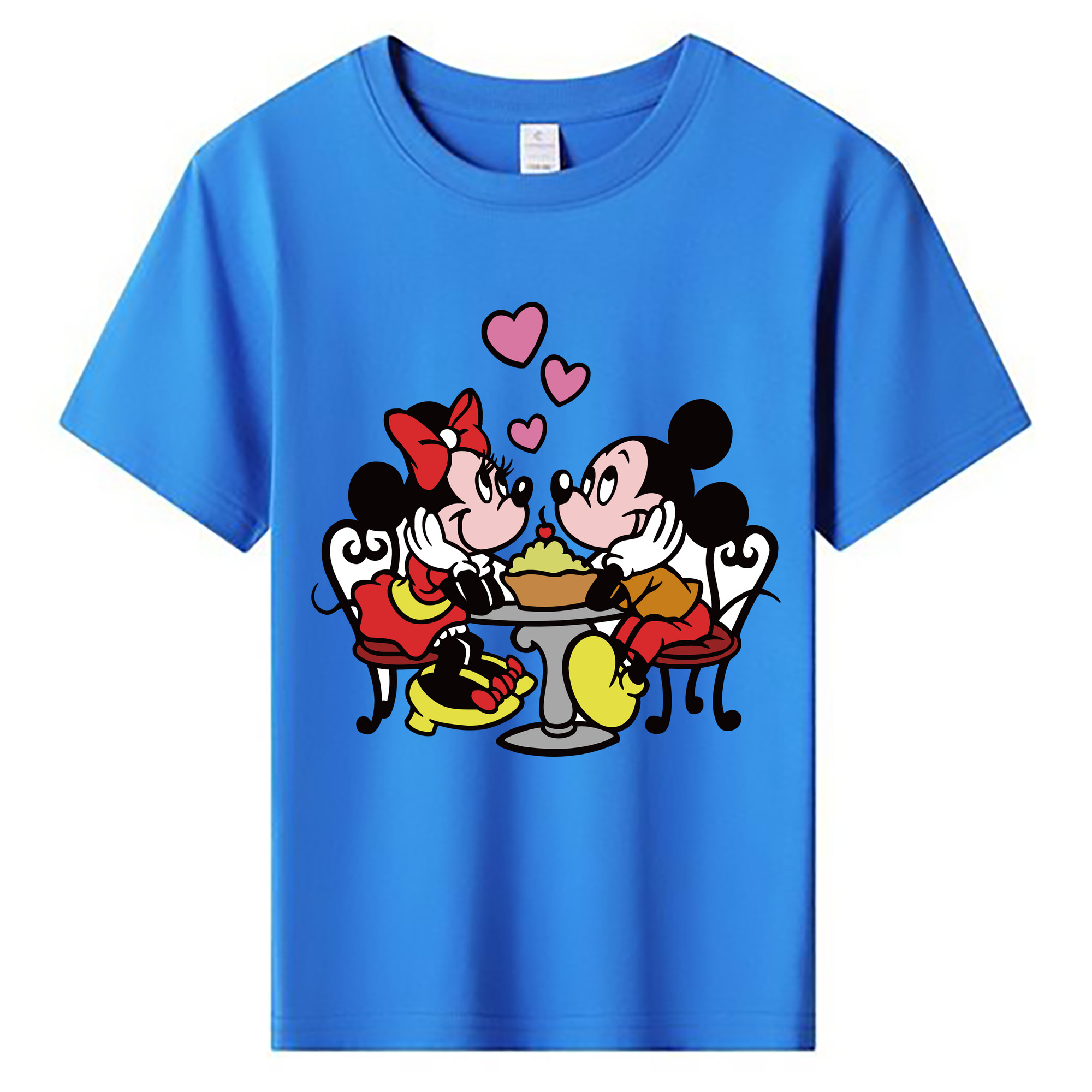 ミッキーマウス Mickey Mouse 綿100％キッズTシャツ（フロントプリント）
